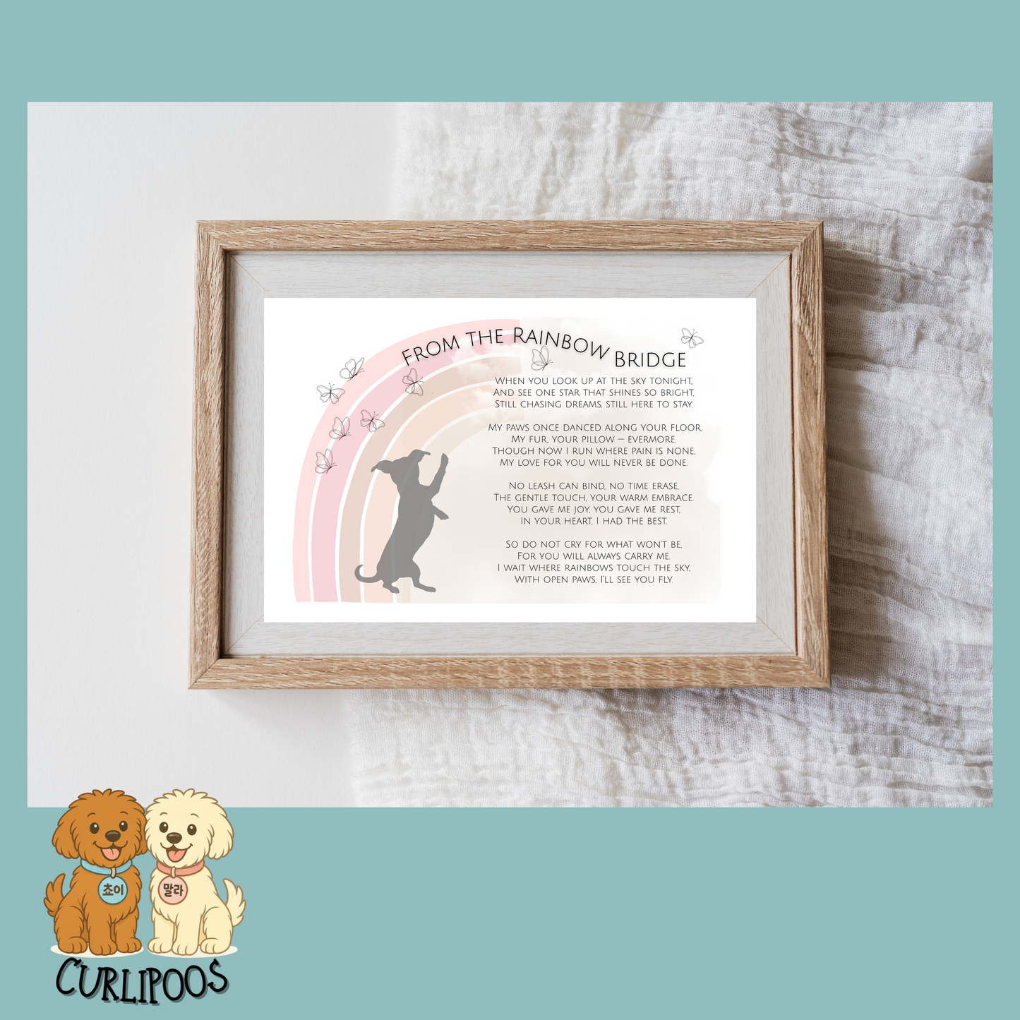 Rainbow Bridge Pet Memorial Poem