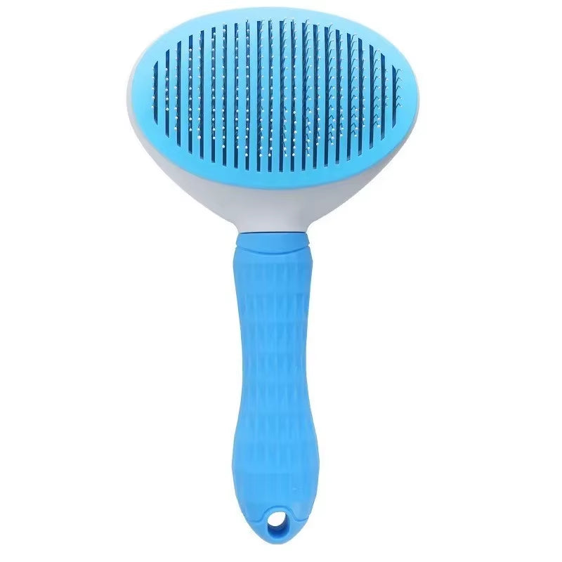 Self-Cleaning Pet Brush & Comb – Dog & Cat Hair Remover Grooming Tool, Dematting Comb & Pet Accessories