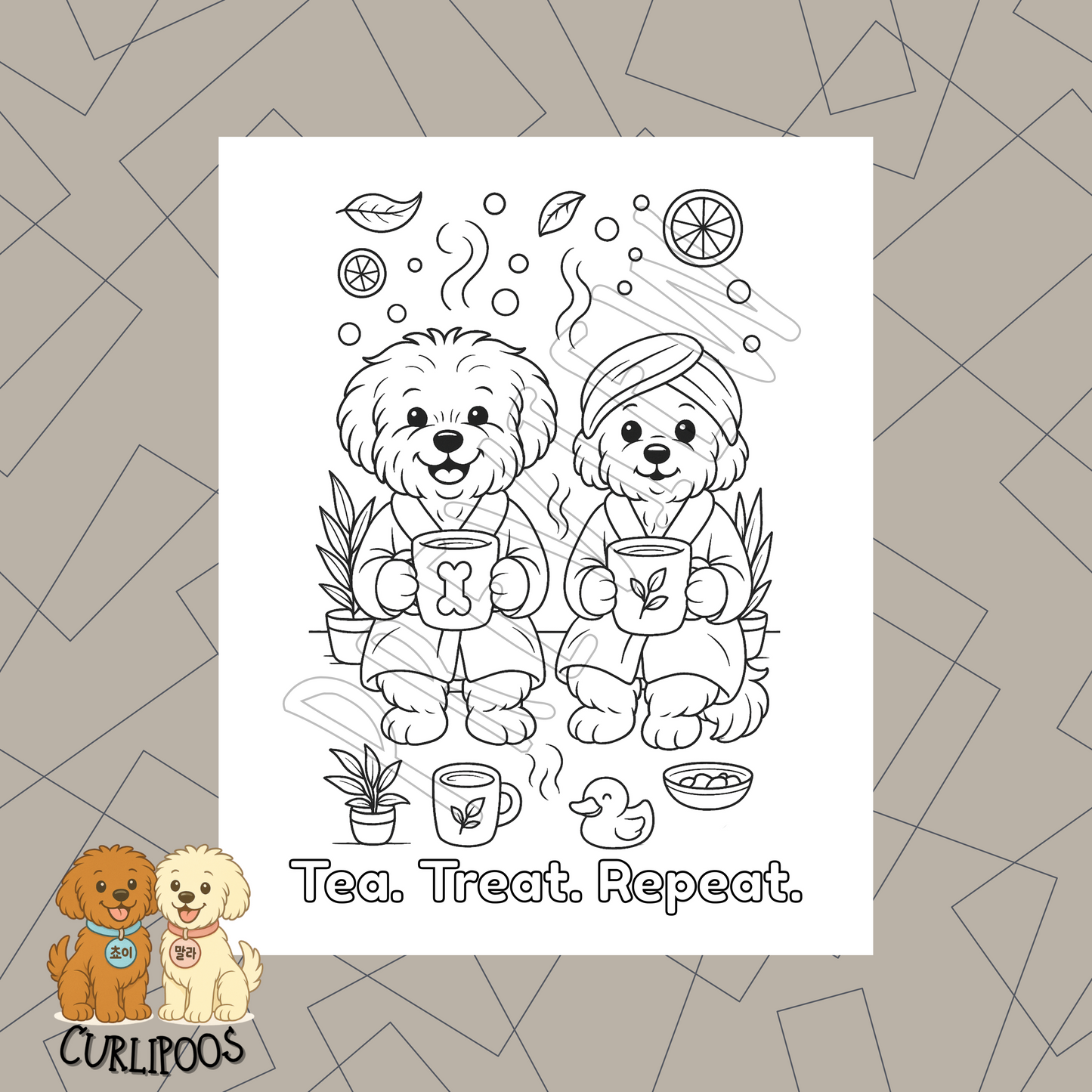 Curlipoos Spa Coloring Book