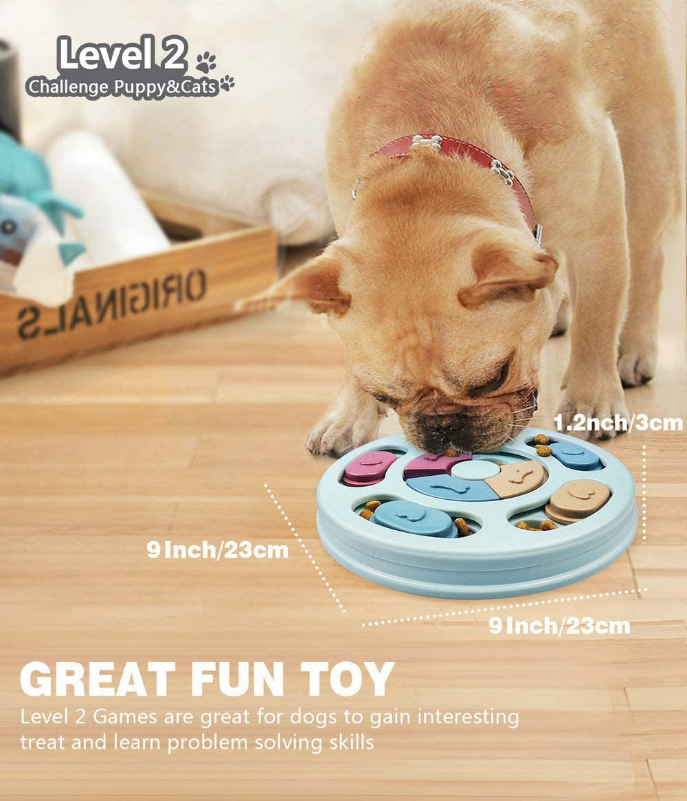 Interactive Dog Puzzle Toy – Mental Stimulation & Treat Dispenser for Training All Dog Sizes
