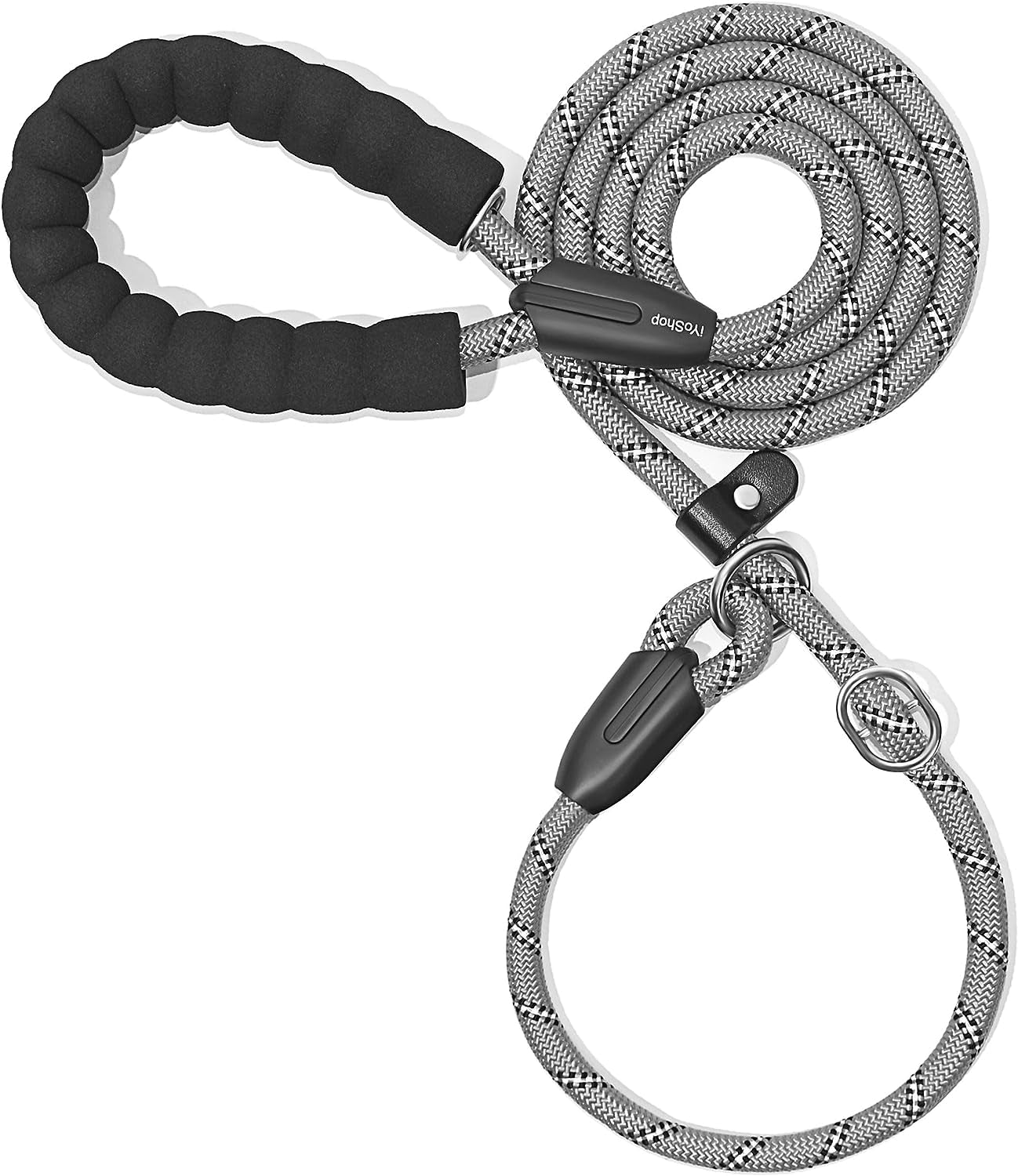 Durable Slip Lead Dog Leash with Padded Handle and Highly Reflective Threads, No Pull Dog Training Leash, (3/8" X 6 FT, Baby Pink)