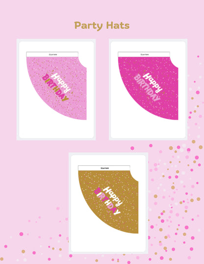 Printable Pet Birthday Decor- Pink