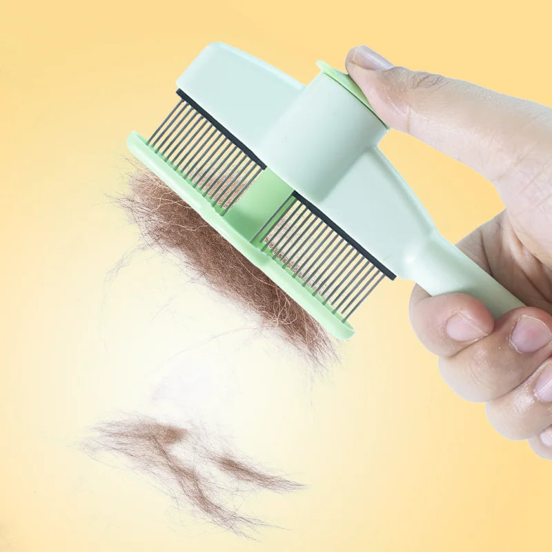 Cat Grooming Massage Brush Pet Comb Professional Open Knot Pet Hair Removal Brush Durable Kitten Comb Pet Accessories