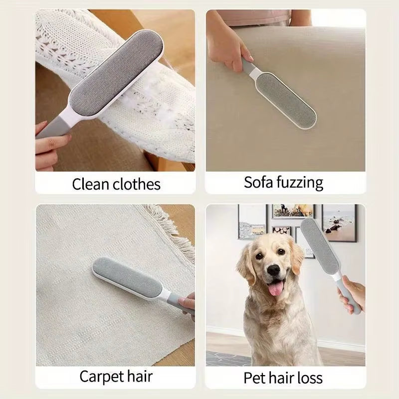 Double-Sided Pet Hair Remover Brush – Reusable Electrostatic Lint Cleaner for Cats, Dogs, Clothing, Furniture, Sofa & Carpet