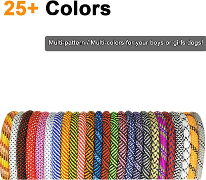 Heavy Duty Rope Dog Leash, Nylon Pet Leash, Soft Padded Handle Thick Lead Leashes