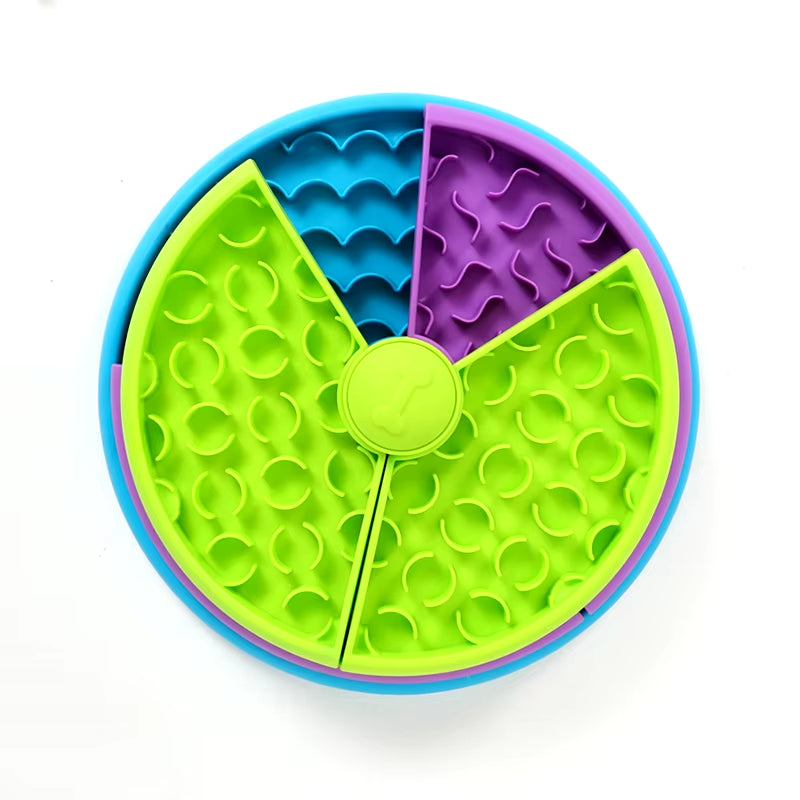 Interactive Dog Puzzle Slow Feeder Bowl – Detachable 3-Layer Enrichment Toy