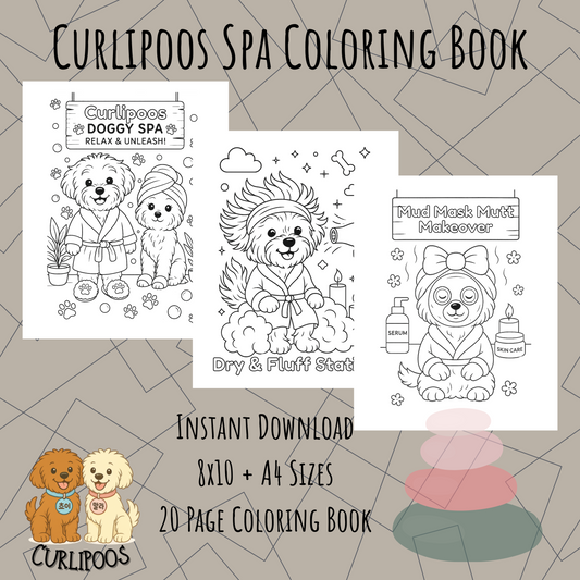 Curlipoos Spa Coloring Book