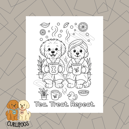 Curlipoos Spa Coloring Book