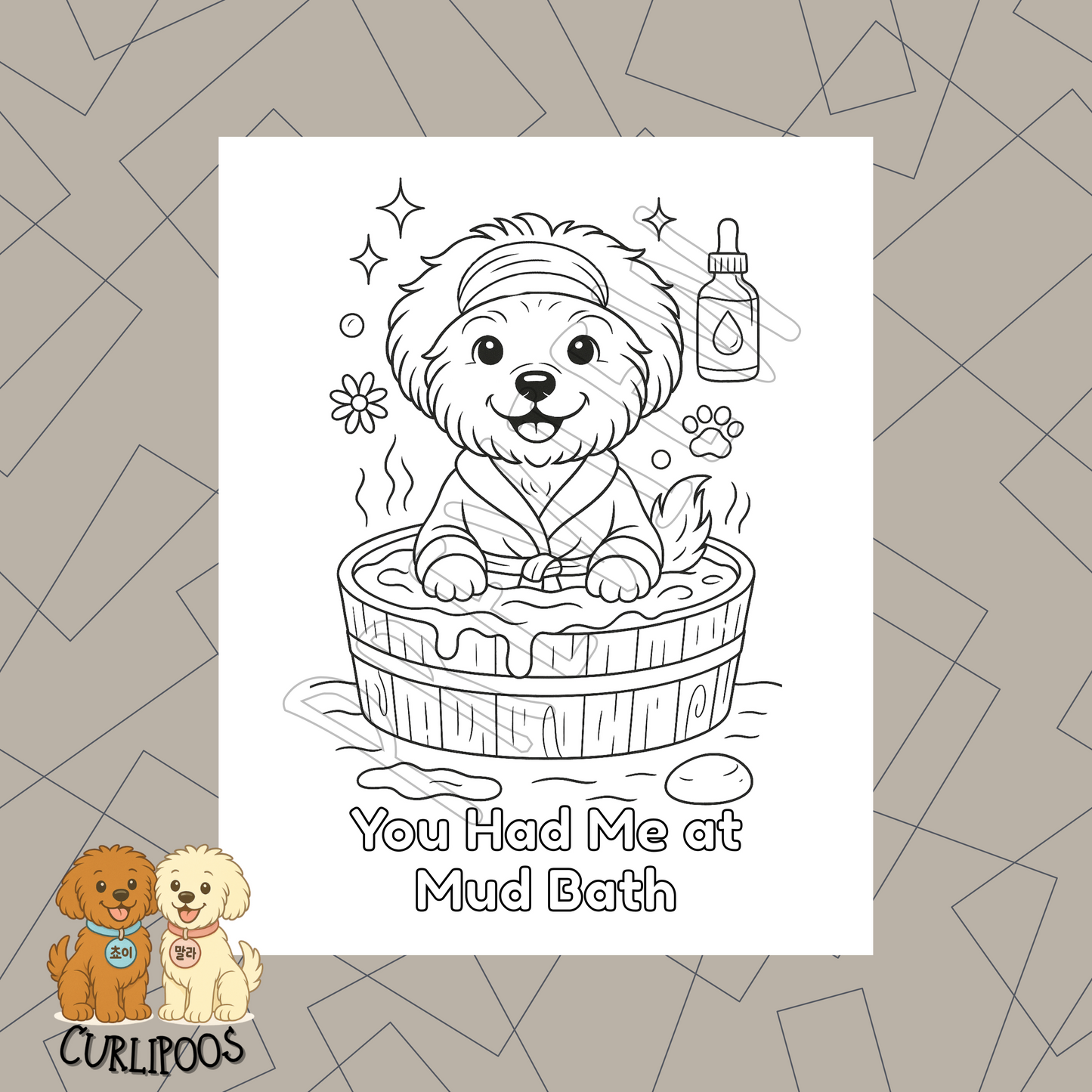 Curlipoos Spa Coloring Book