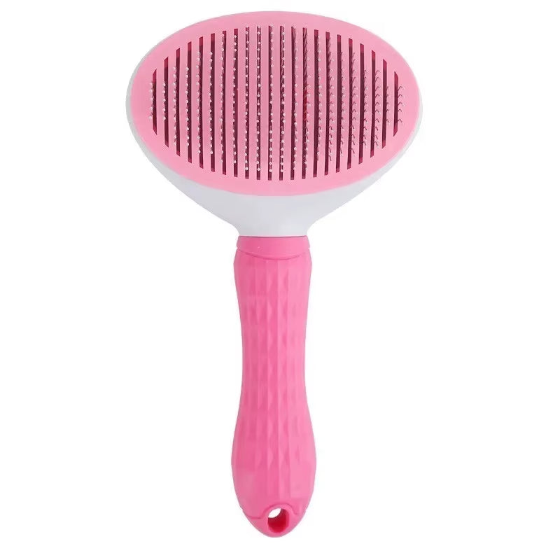 Self-Cleaning Pet Brush & Comb – Dog & Cat Hair Remover Grooming Tool, Dematting Comb & Pet Accessories